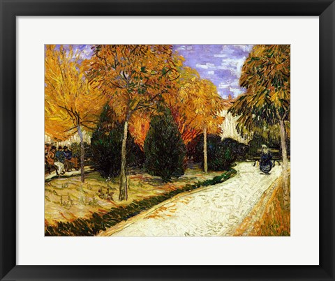 Framed Path in the Park at Arles, 1888 Print