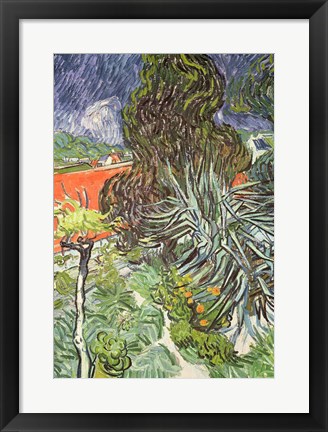 Framed Garden of Doctor Gachet at Auvers-sur-Oise, 1890 Print