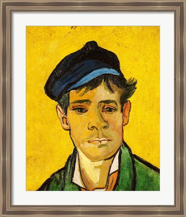 Framed Young Man with a Hat, 1888 Print