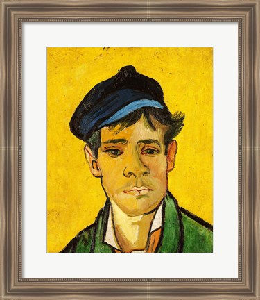 Framed Young Man with a Hat, 1888 Print