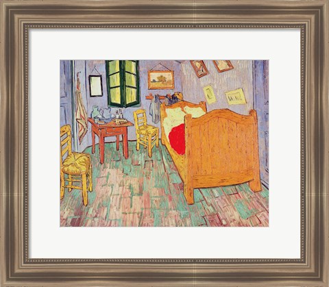 Framed Van Gogh&#39;s Bedroom at Arles, 1889 Print