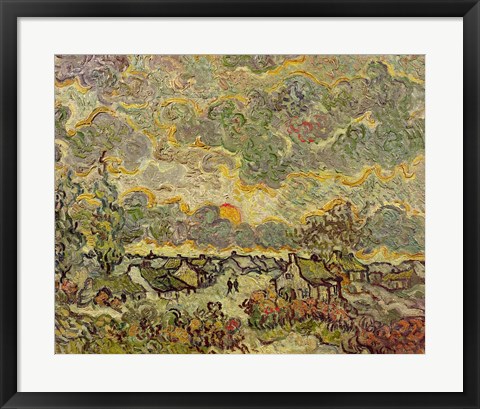 Framed Autumn landscape, 1890 Print