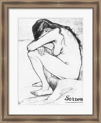 Framed Sorrow, 1882 Print