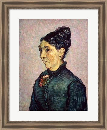 Framed Portrait of Madame Jeanne Lafuye Trabuc, 1889 Print