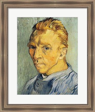 Framed Self Portrait without Beard Print