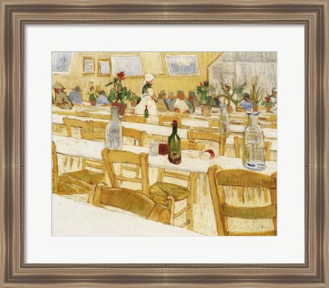 Framed Restaurant Interior, 1887-88 Print