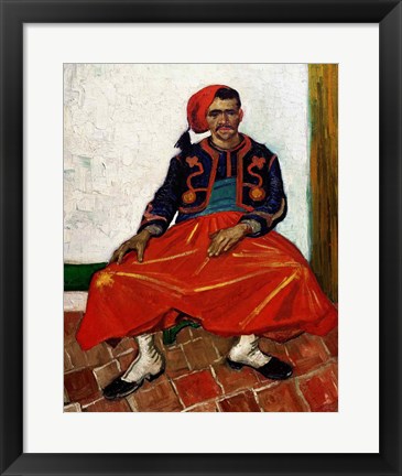 Framed Zouave, 1888 Print