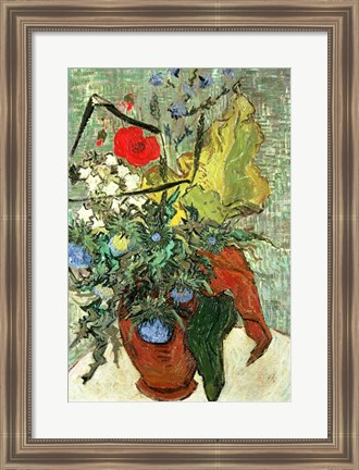 Framed Bouquet of Wild Flowers Print