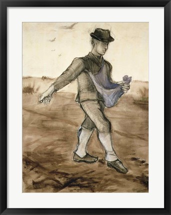 Framed Sower, 1881 Print