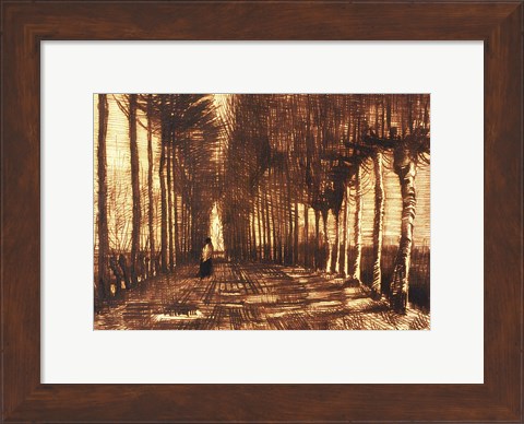 Framed Figure on a Road, 1884 Print