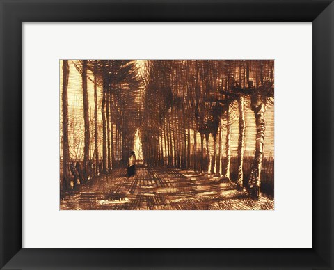 Framed Figure on a Road, 1884 Print