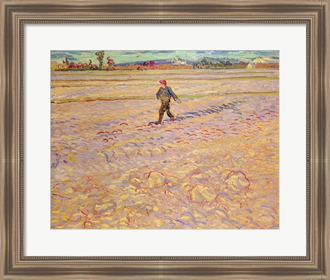 Framed Sower, 1888 Print