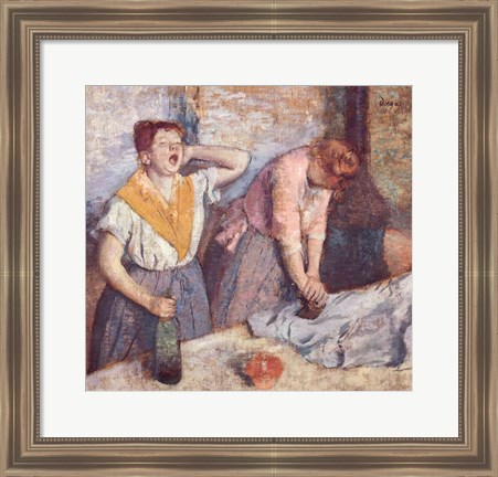 Framed Laundresses, c.1884 Print