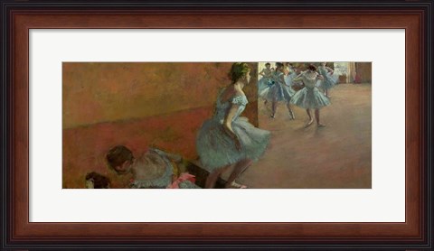 Framed Dancers Ascending a Staircase Print