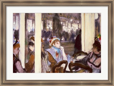 Framed Women on a Cafe Terrace, 1877 Print