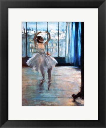 Framed Dancer in Front of a Window Print