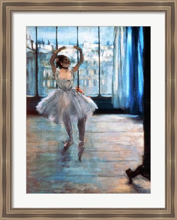 Framed Dancer in Front of a Window Print