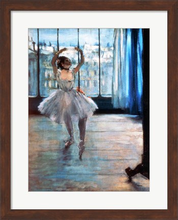 Framed Dancer in Front of a Window Print