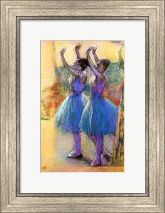 Framed Two Blue Dancers Print