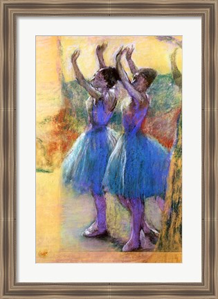 Framed Two Blue Dancers Print