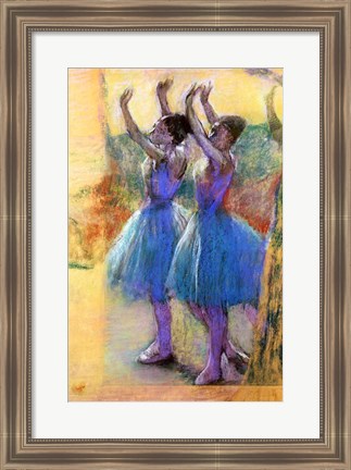 Framed Two Blue Dancers Print