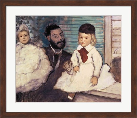 Framed Comte Le Pic and his Sons Print