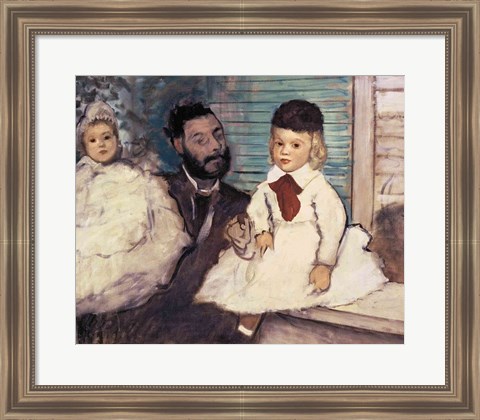 Framed Comte Le Pic and his Sons Print