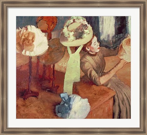 Framed Millinery Shop Print