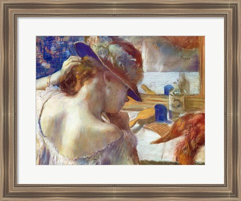 Framed In Front of the Mirror, 1889 Print