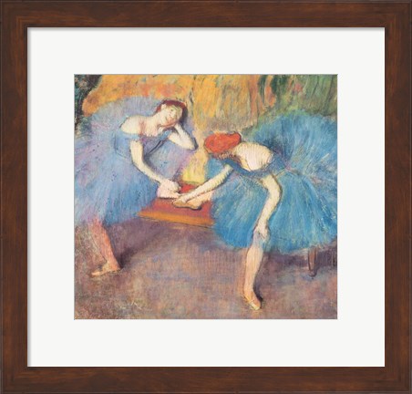 Framed Two Dancers at Rest Print