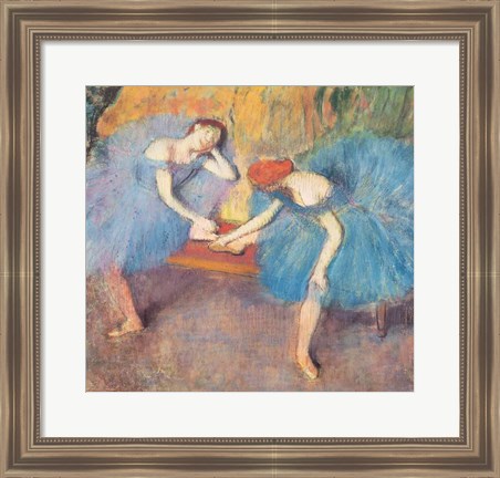 Framed Two Dancers at Rest Print