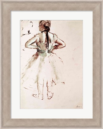 Framed Dancer viewed from the back Print