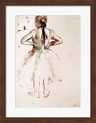 Framed Dancer viewed from the back Print