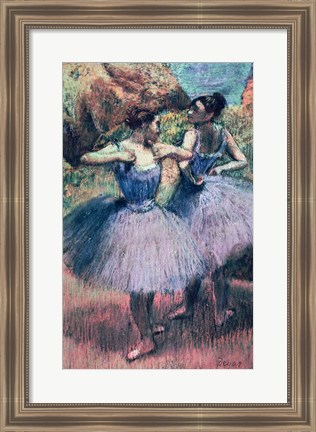 Framed Dancers in Violet Print