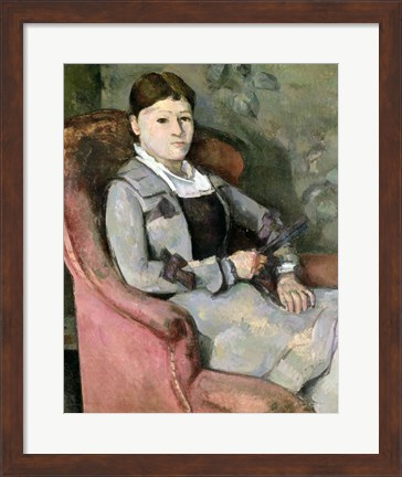 Framed Artist&#39;s Wife in an Armchair, c.1867 Print