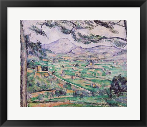 Framed Montagne Sainte-Victoire B Print