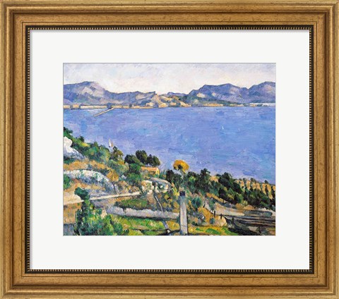 Framed L&#39;Estaque, View of the Bay of Marseilles Print