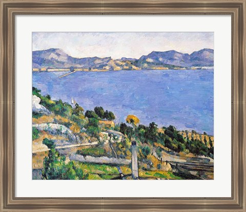 Framed L&#39;Estaque, View of the Bay of Marseilles Print