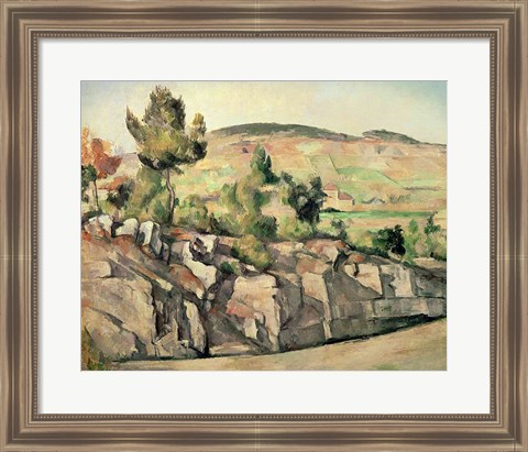 Framed Hillside in Provence Print