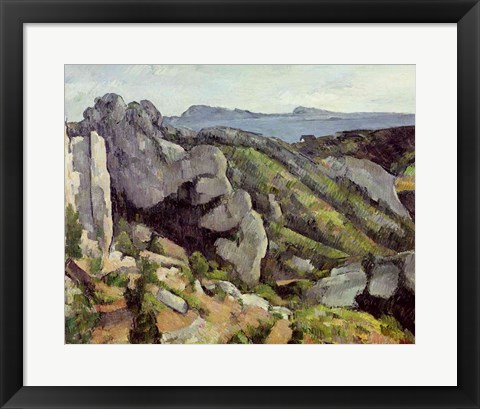 Framed Rocks at L&#39;Estaque Print