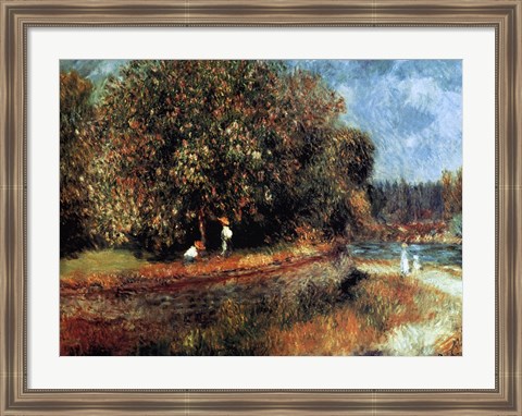 Framed Chestnut Tree in Bloom Print