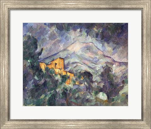 Framed Montagne Sainte-Victoire and the Black Chateau Print