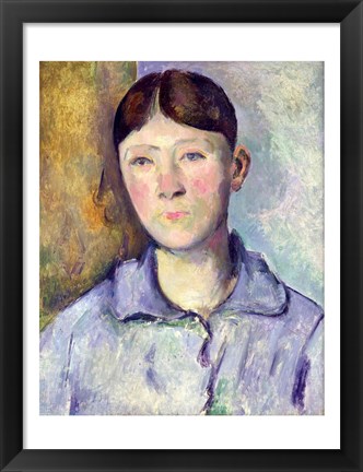 Framed Portrait of Madame Cezanne, 1885-90 Print