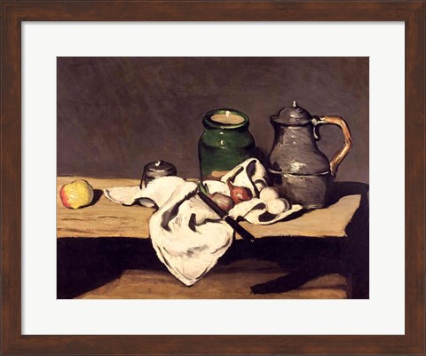 Framed Still Life with a Kettle, c.1869 Print