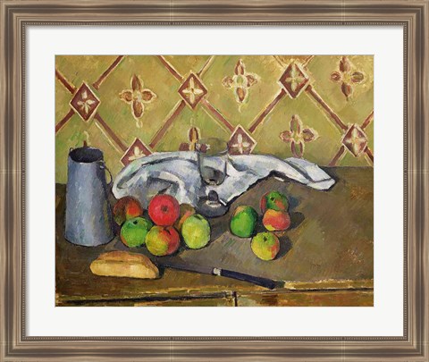 Framed Fruit, Serviette and Milk Jug, c.1879-82 Print