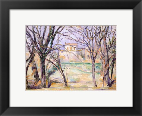 Framed Trees and houses, 1885-86 Print