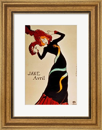 Framed Jane Avril Print