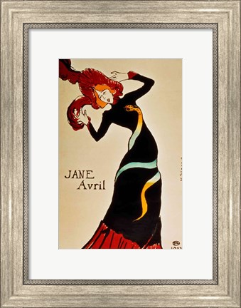 Framed Jane Avril Print