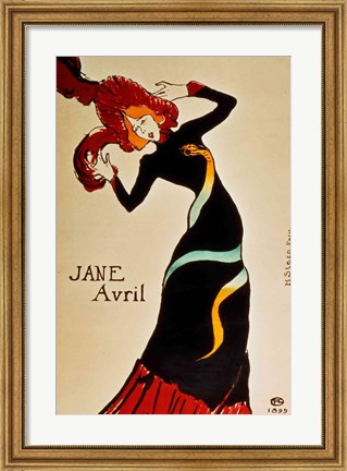 Framed Jane Avril Print