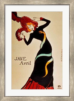 Framed Jane Avril Print